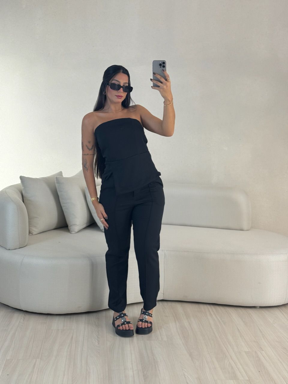 CONJUNTO LANA TOMARA QUE CAIA PRETO