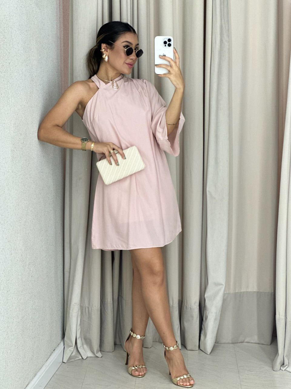 VESTIDO SANDY CURTO ROSÊ