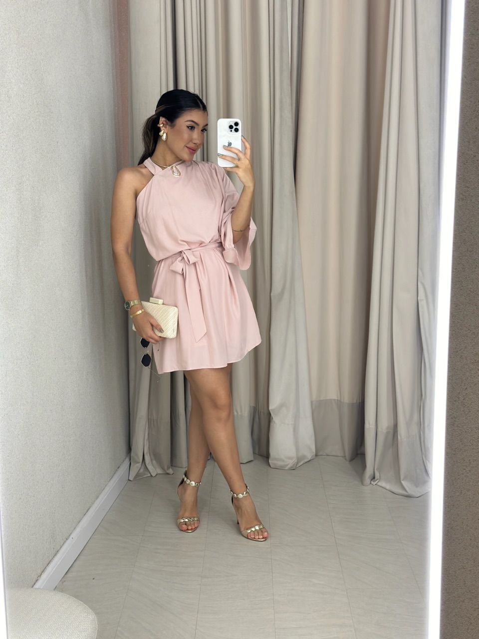 VESTIDO SANDY CURTO ROSÊ