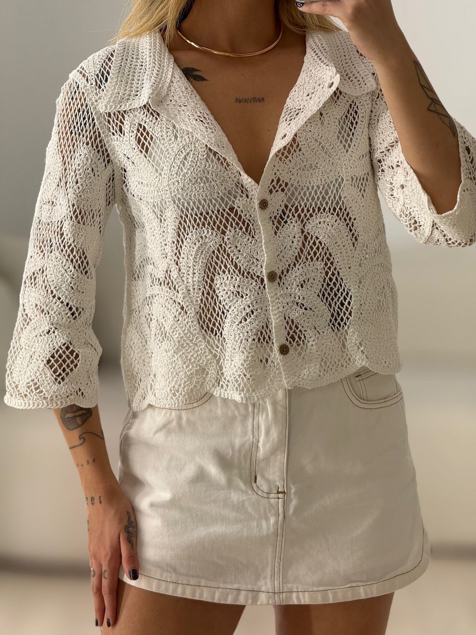 CAMISA MARLY CROCHÊ OFF