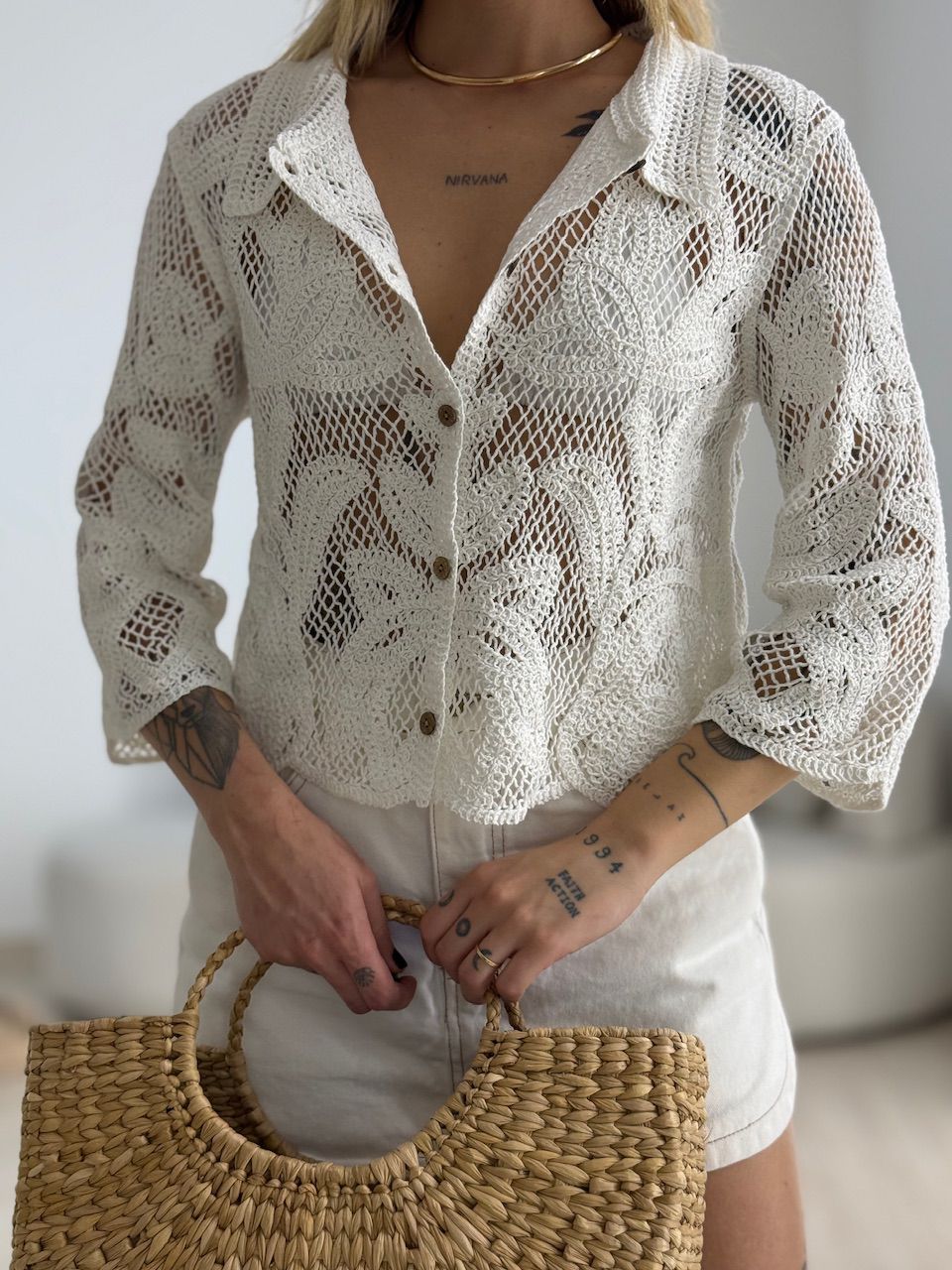 CAMISA MARLY CROCHÊ OFF