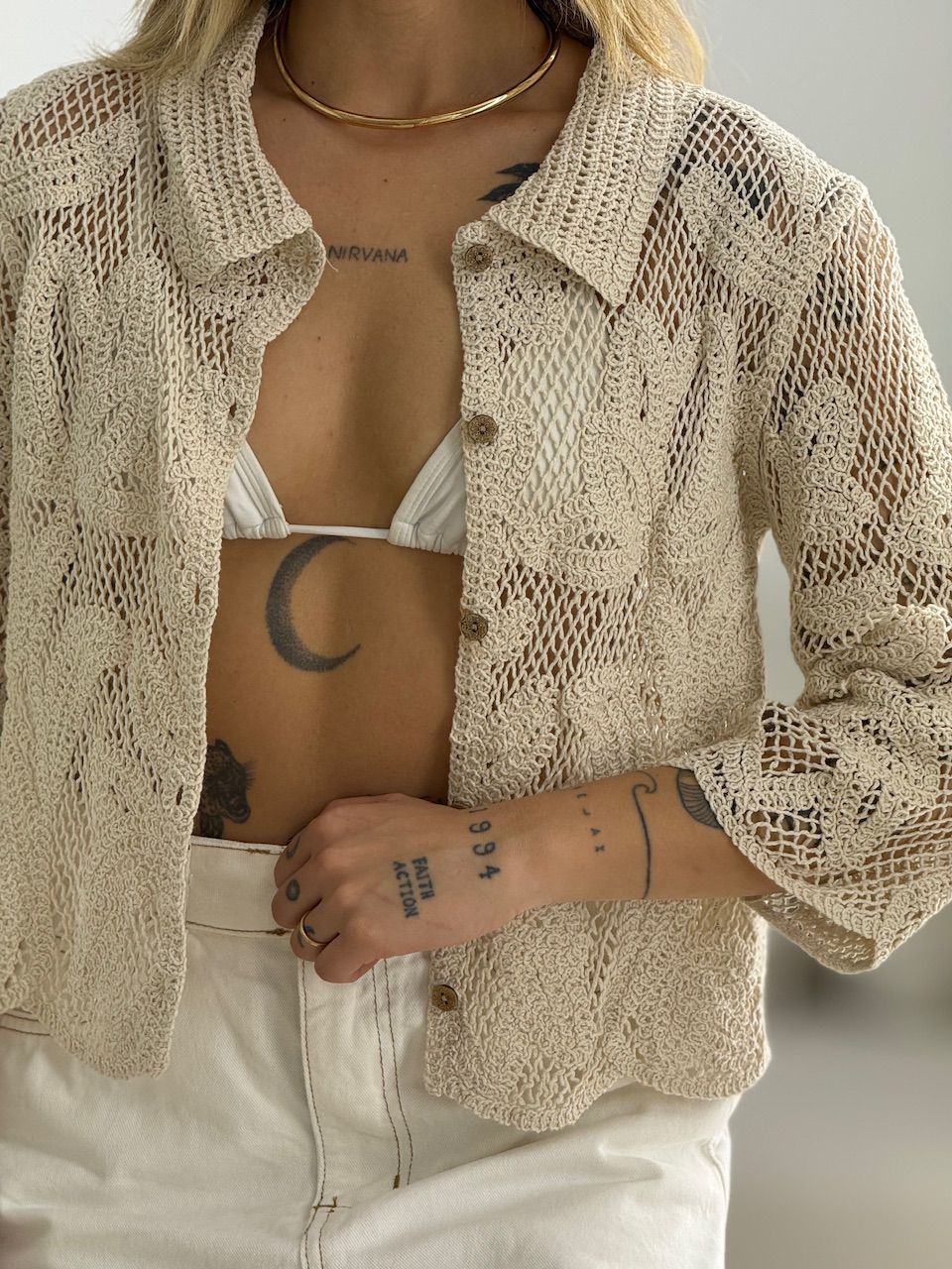 CAMISA MARLY CROCHÊ CRU