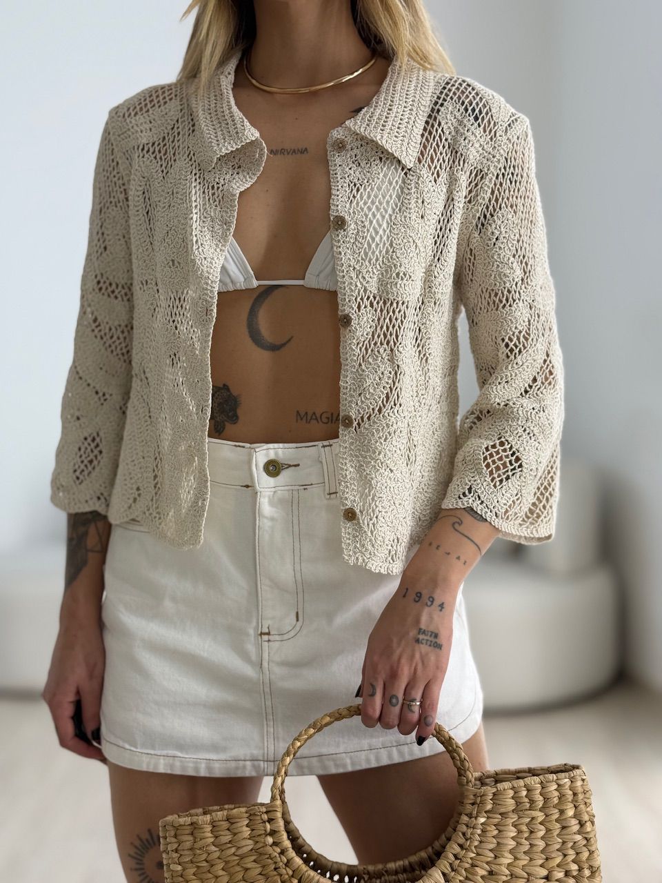 CAMISA MARLY CROCHÊ CRU