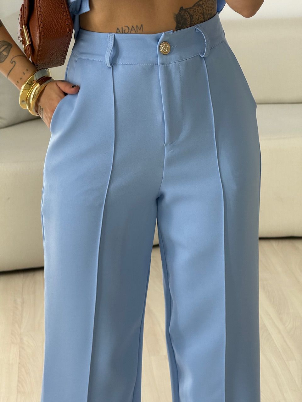 CONJUNTO MARGOT 02 BOTÕES AZUL