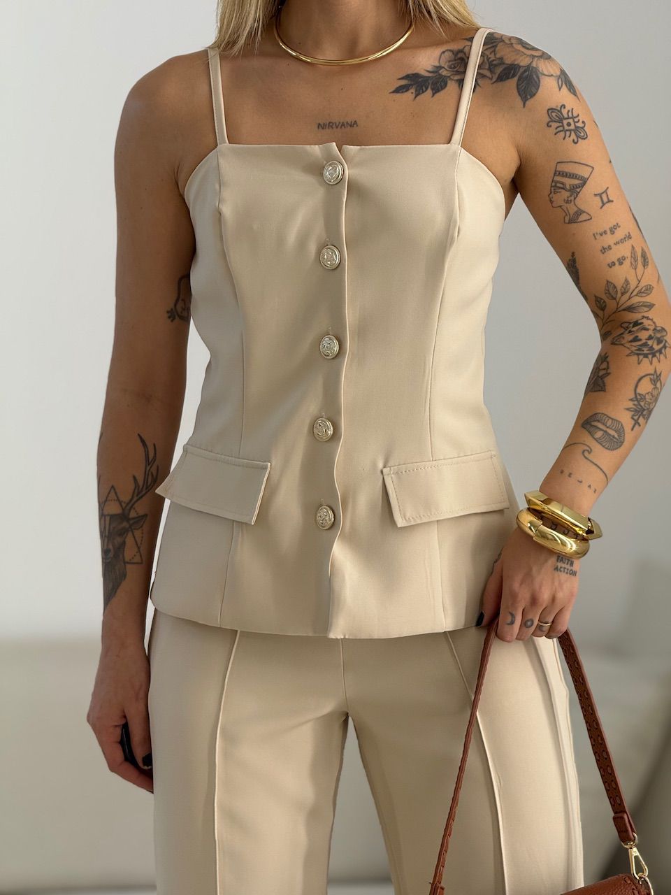 CONJUNTO MARGOT 02 BOTÕES NUDE