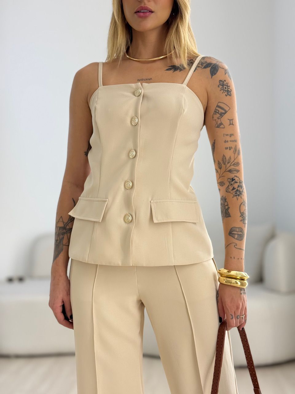 CONJUNTO MARGOT 02 BOTÕES NUDE