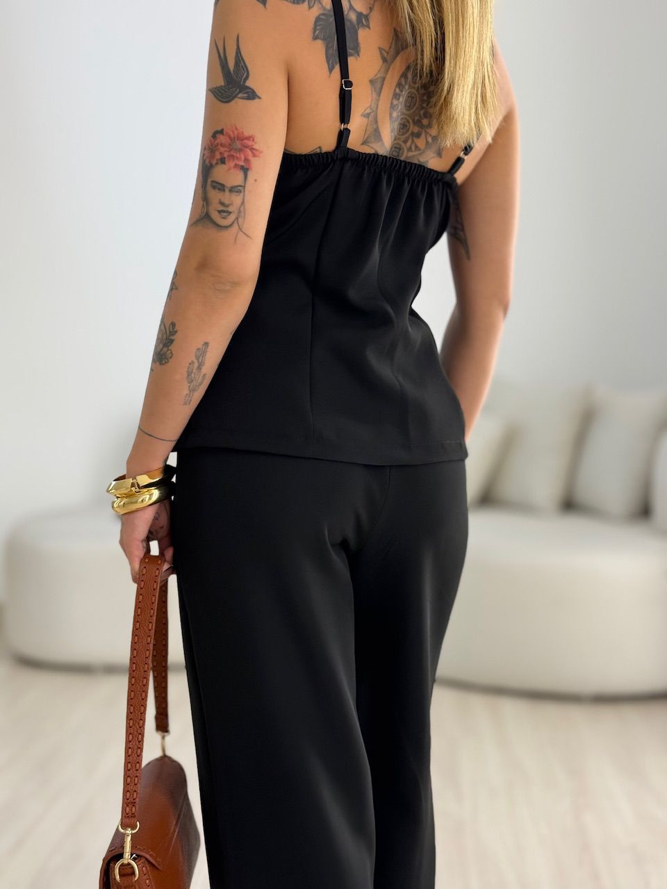 CONJUNTO MARGOT 02 BOTÕES PRETO