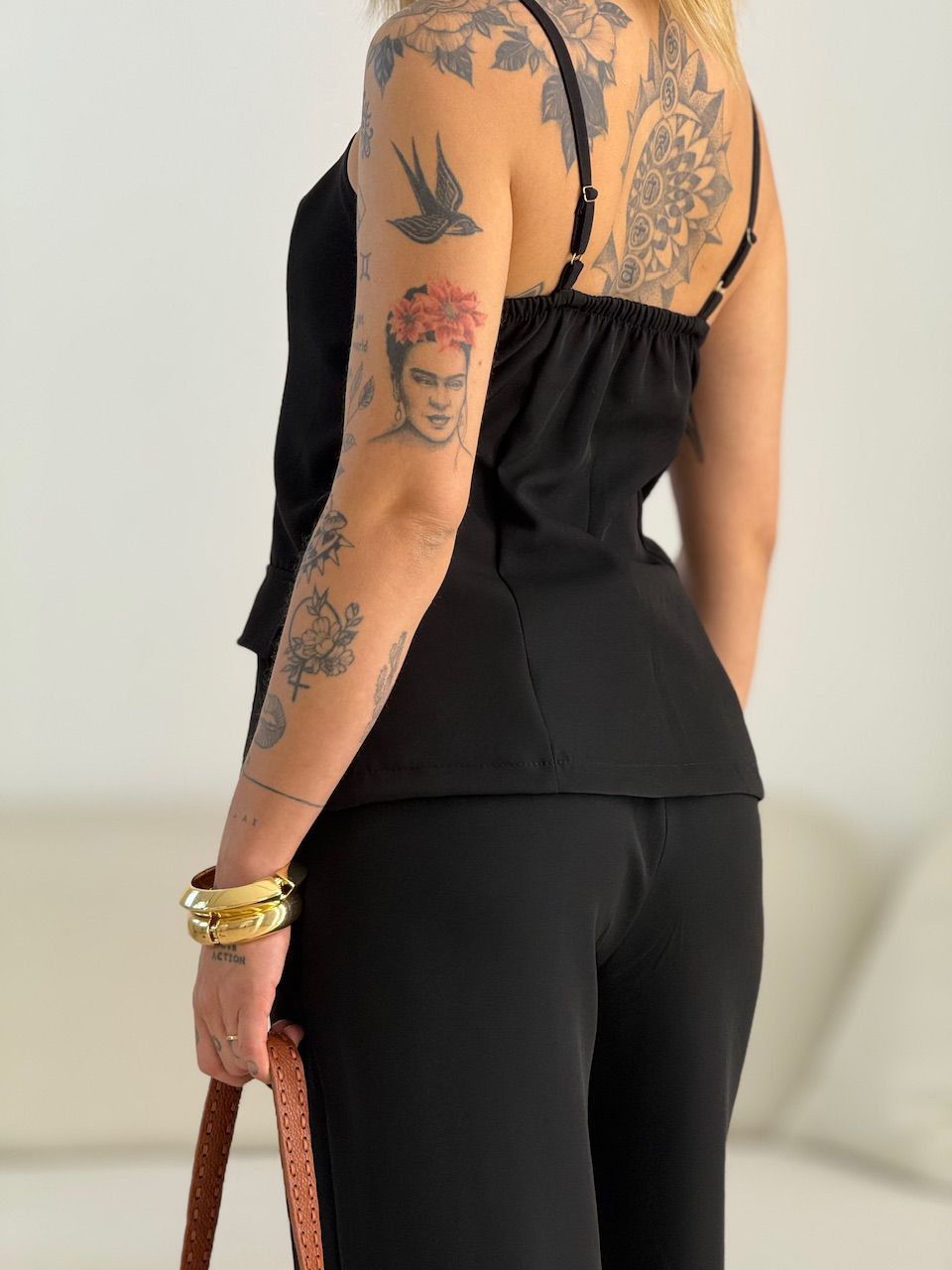 CONJUNTO MARGOT 02 BOTÕES PRETO