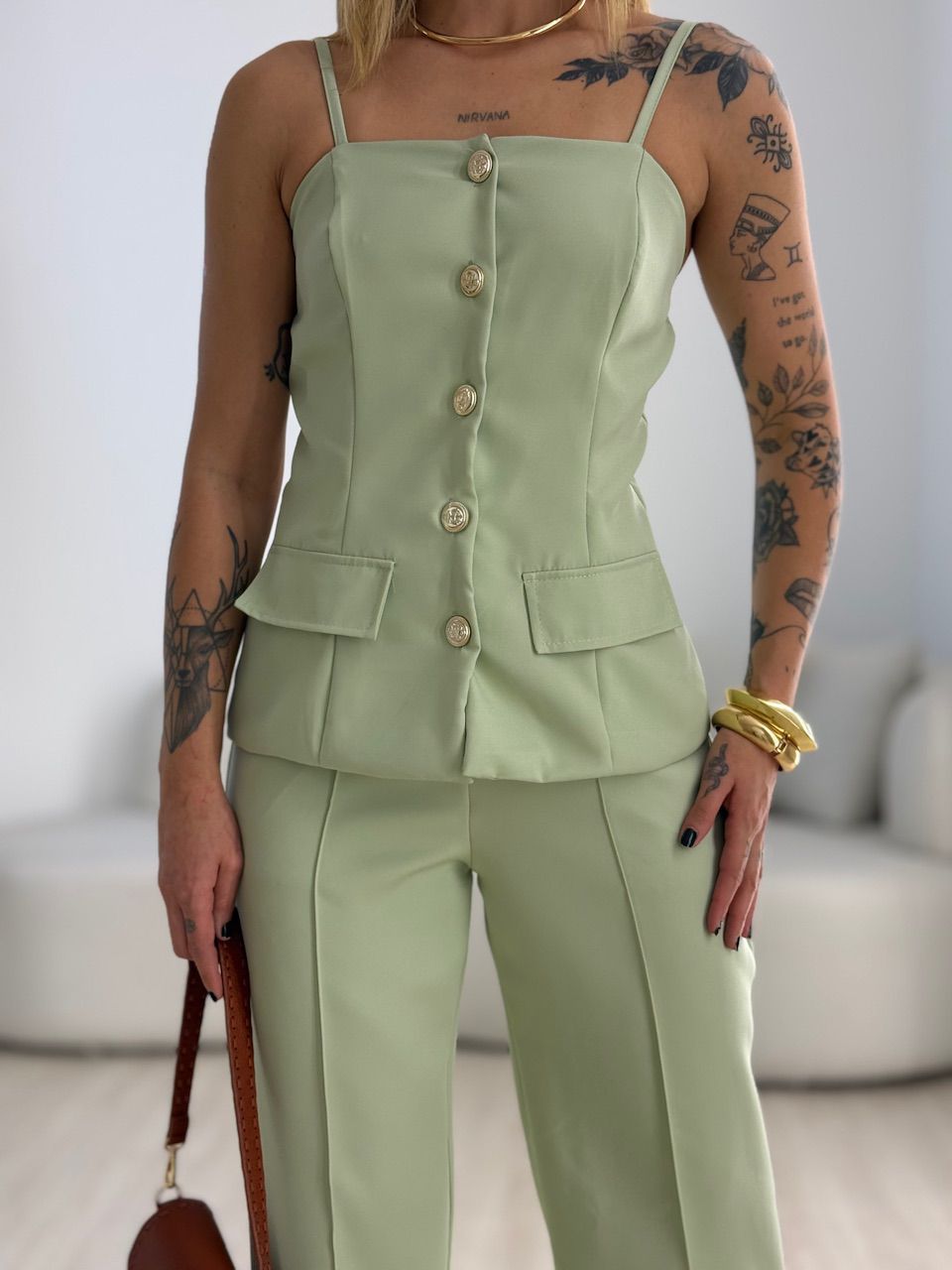 CONJUNTO MARGOT 02 BOTÕES VERDE