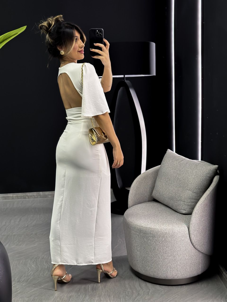 VESTIDO ANABELLE AMARRAÇÃO LATERAL OFF