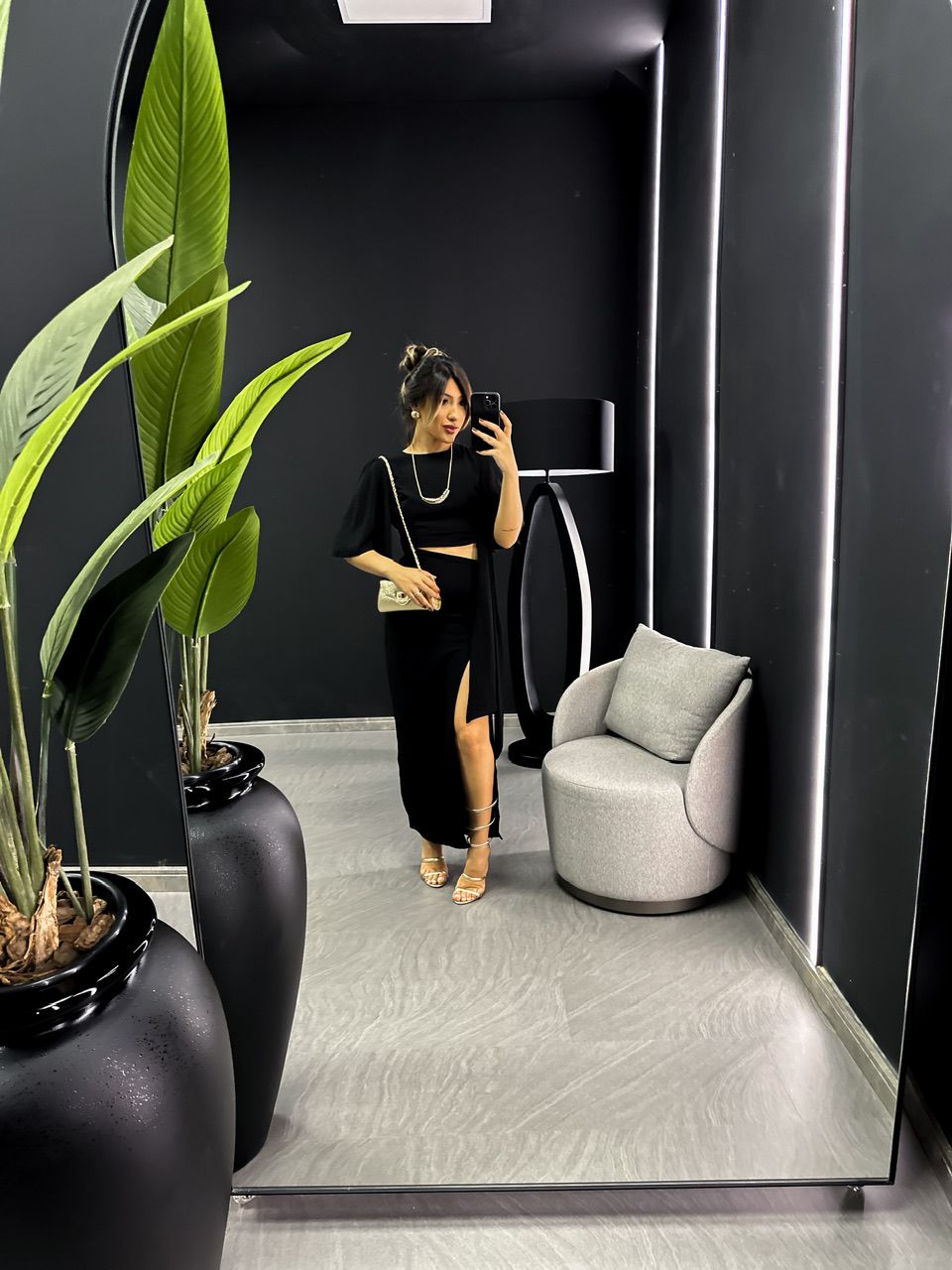 VESTIDO ANABELLE AMARRAÇÃO LATERAL PRETO