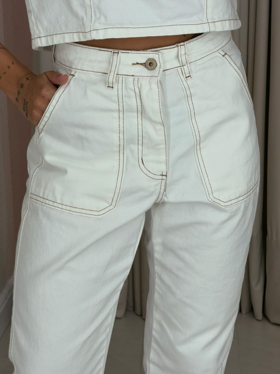 CALÇA CARINA JEANS CRU