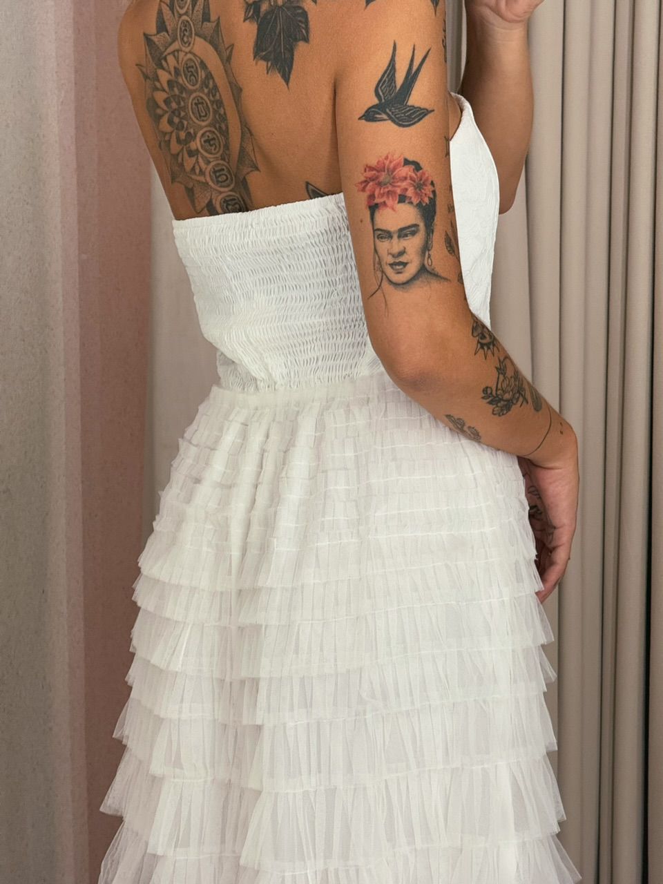VESTIDO ANDREIA tule off