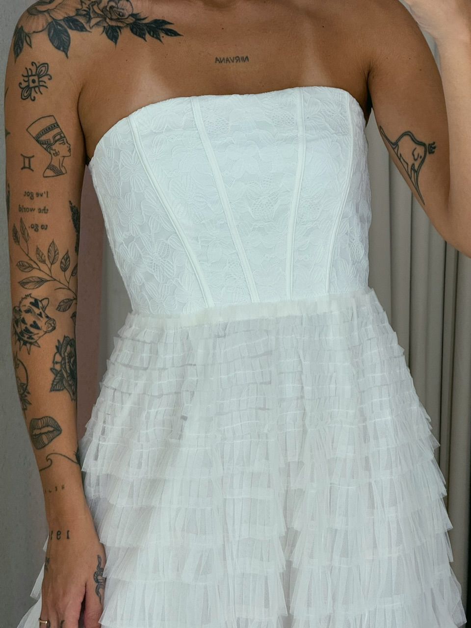 VESTIDO ANDREIA tule off