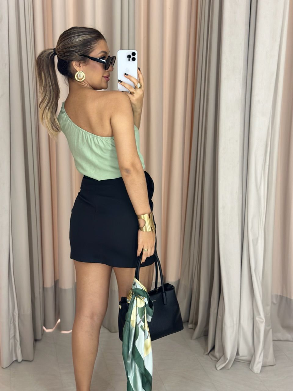 BLUSA NATALY NULA MANGA verde