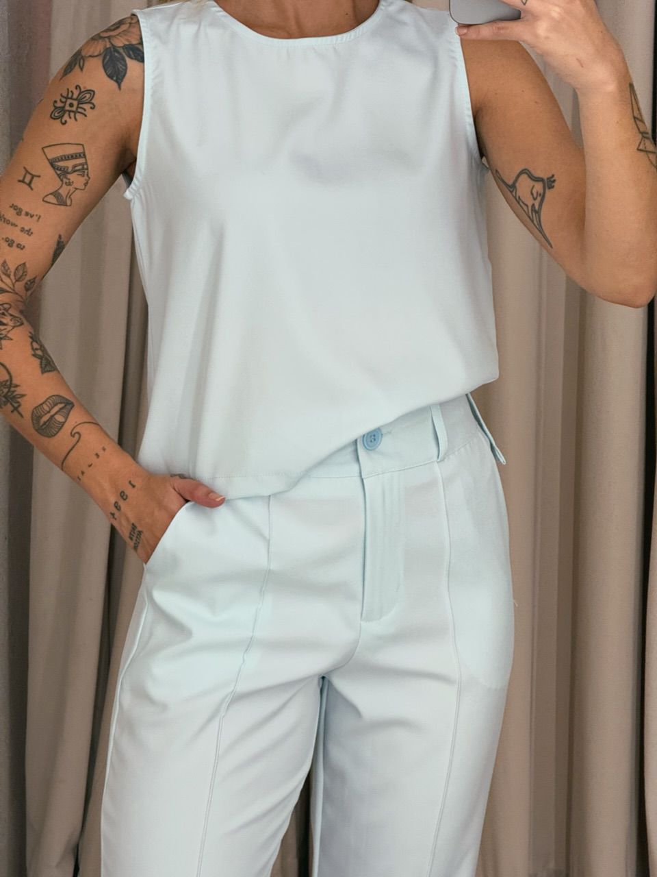 CONJUNTO HELGA CALÇA BABY BLUE