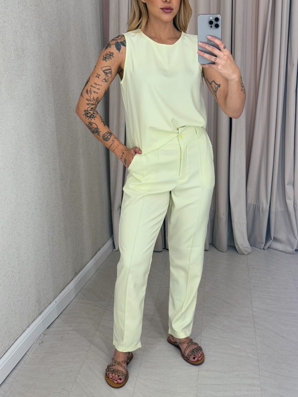 CONJUNTO HELGA CALÇA BABY GREEN