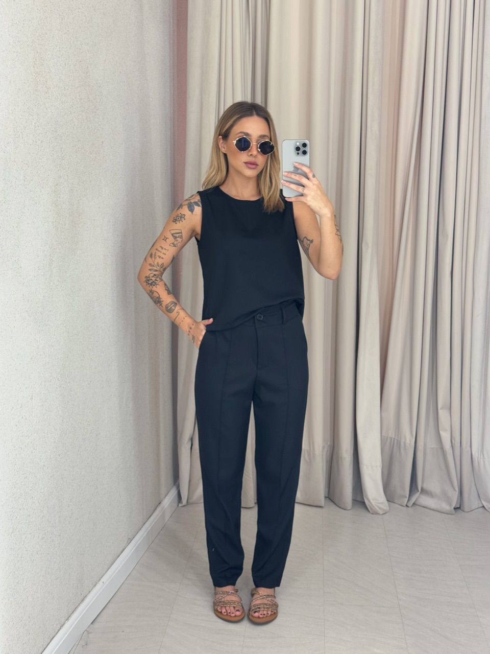 CONJUNTO HELGA CALÇA PRETO