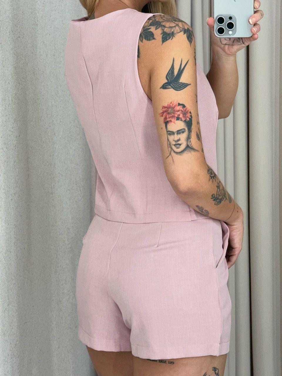 CONJUNTO PETÚNIA SHORT ROSÊ