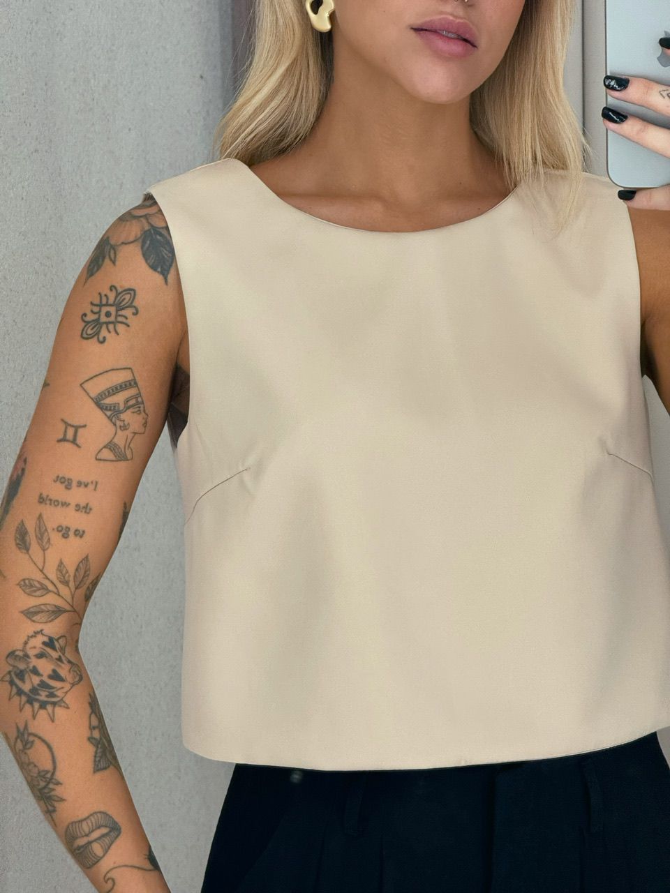 BLUSA SILVANA AMARRAÇÃO NUDE