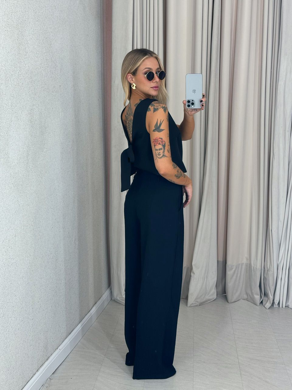 BLUSA SILVANA AMARRAÇÃO PRETA