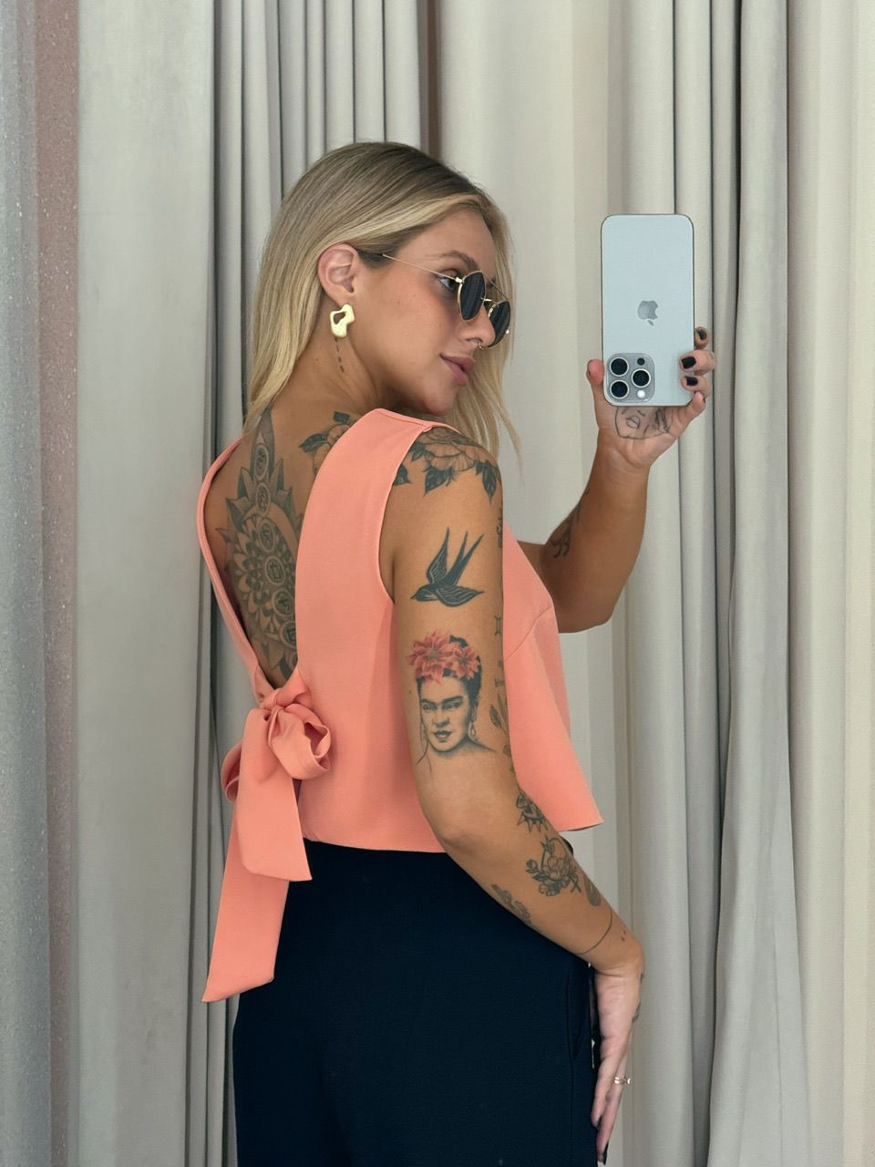 BLUSA SILVANA AMARRAÇÃO SALMÃO