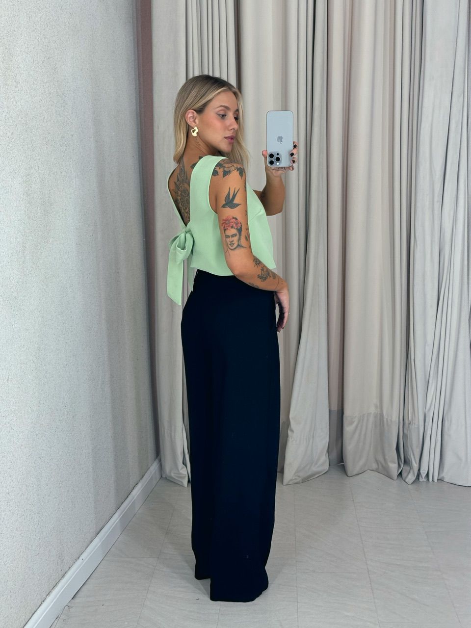 BLUSA SILVANA AMARRAÇÃO VERDE