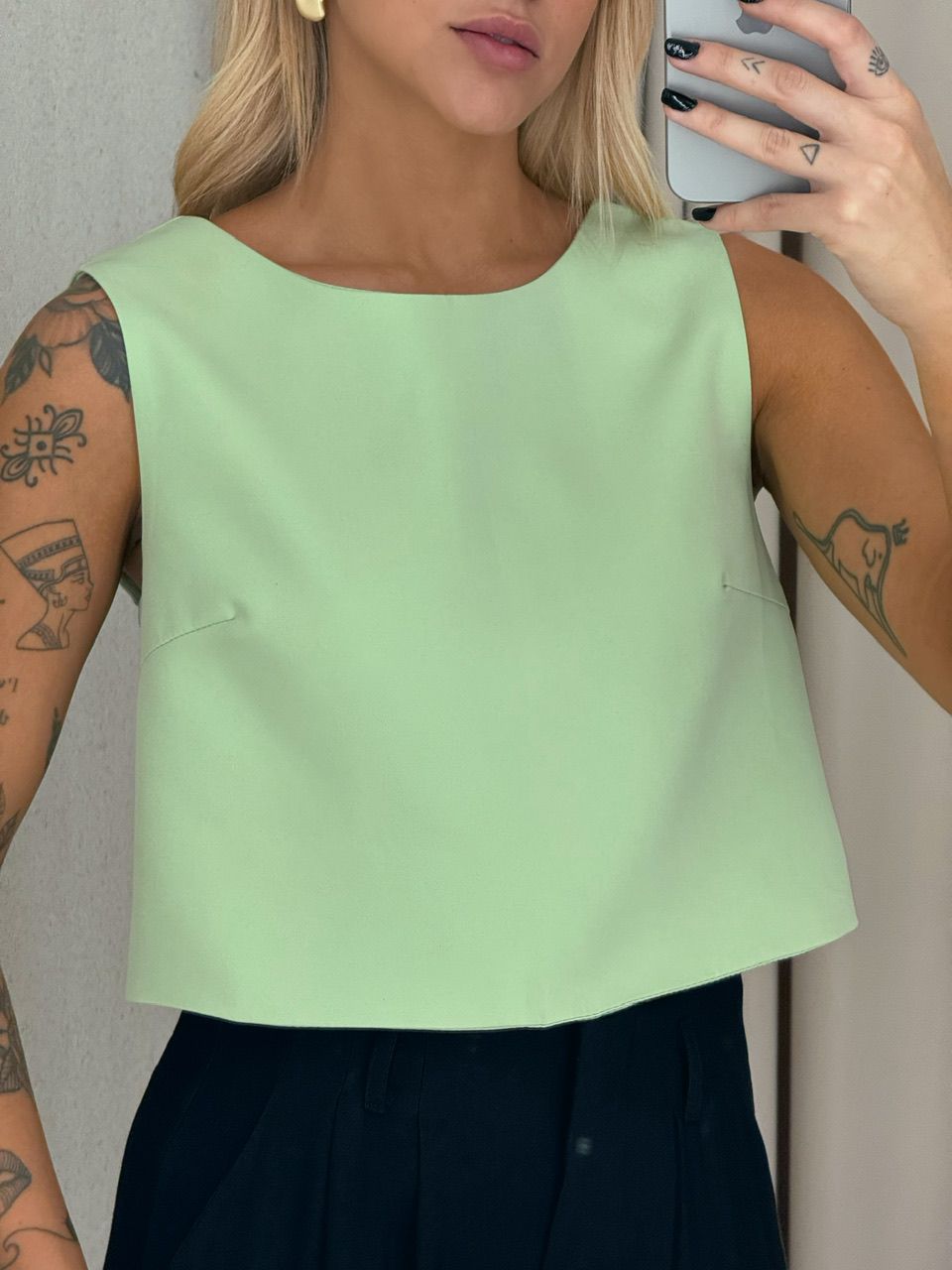 BLUSA SILVANA AMARRAÇÃO VERDE