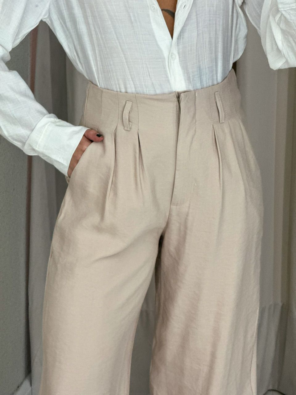 CALÇA IOLANDA 02 PANTALONA Areia