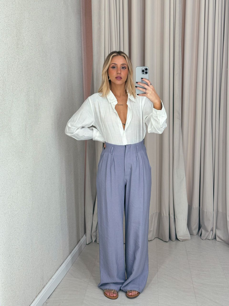 CALÇA IOLANDA 02 PANTALONA Cinza