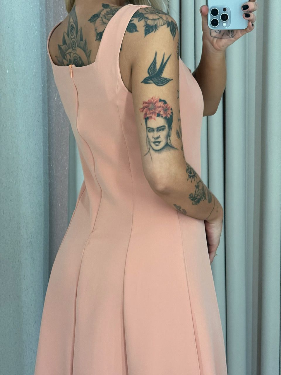 VESTIDO CAROLINE MIDI SALMÃO
