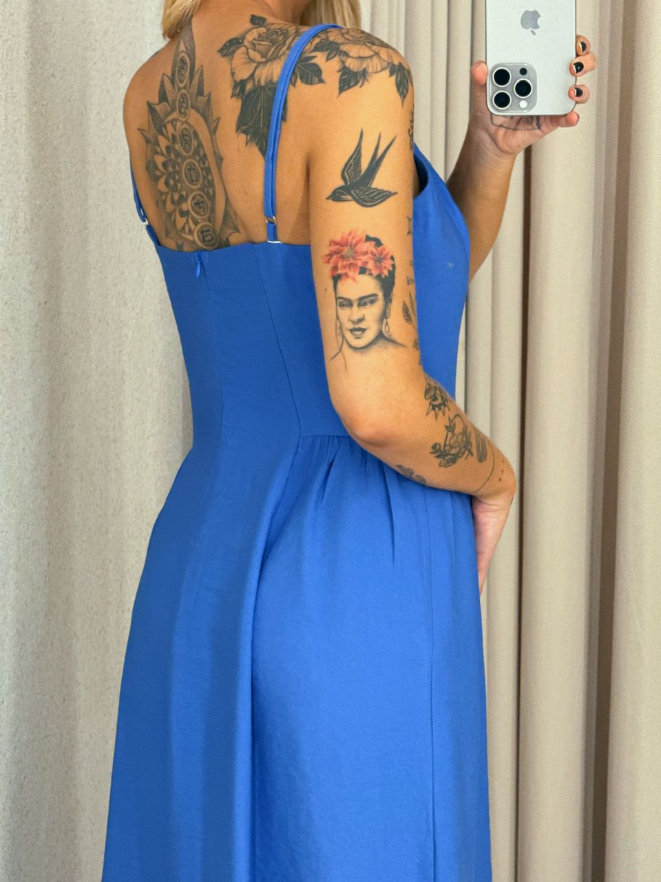 VESTIDO LIDIANE ALÇA azul