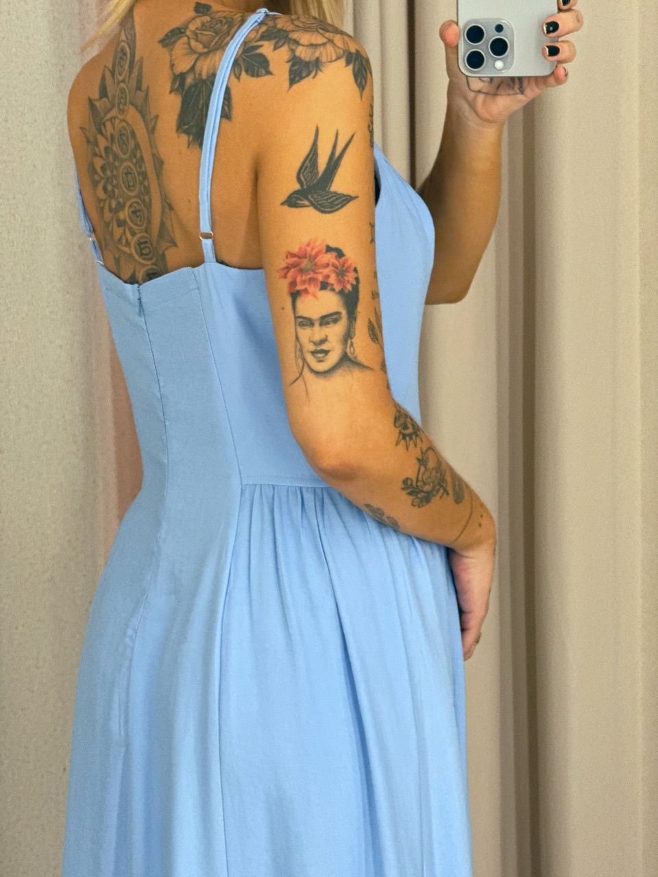 VESTIDO LIDIANE ALÇA BABY BLUE