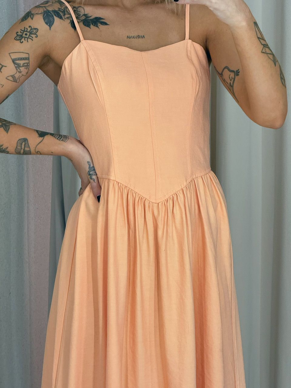 VESTIDO LIDIANE ALÇA Laranja