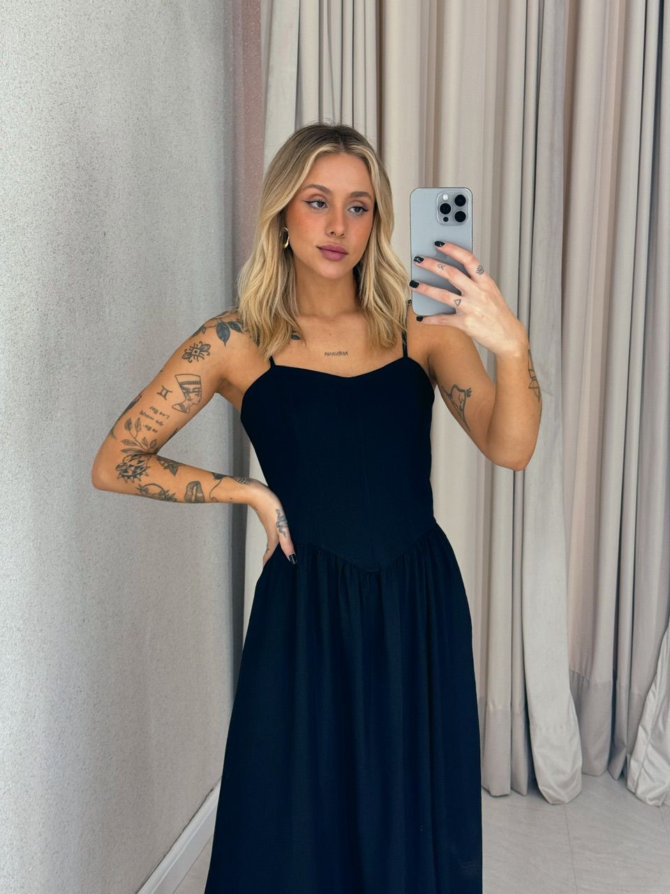 VESTIDO LIDIANE ALÇA preto