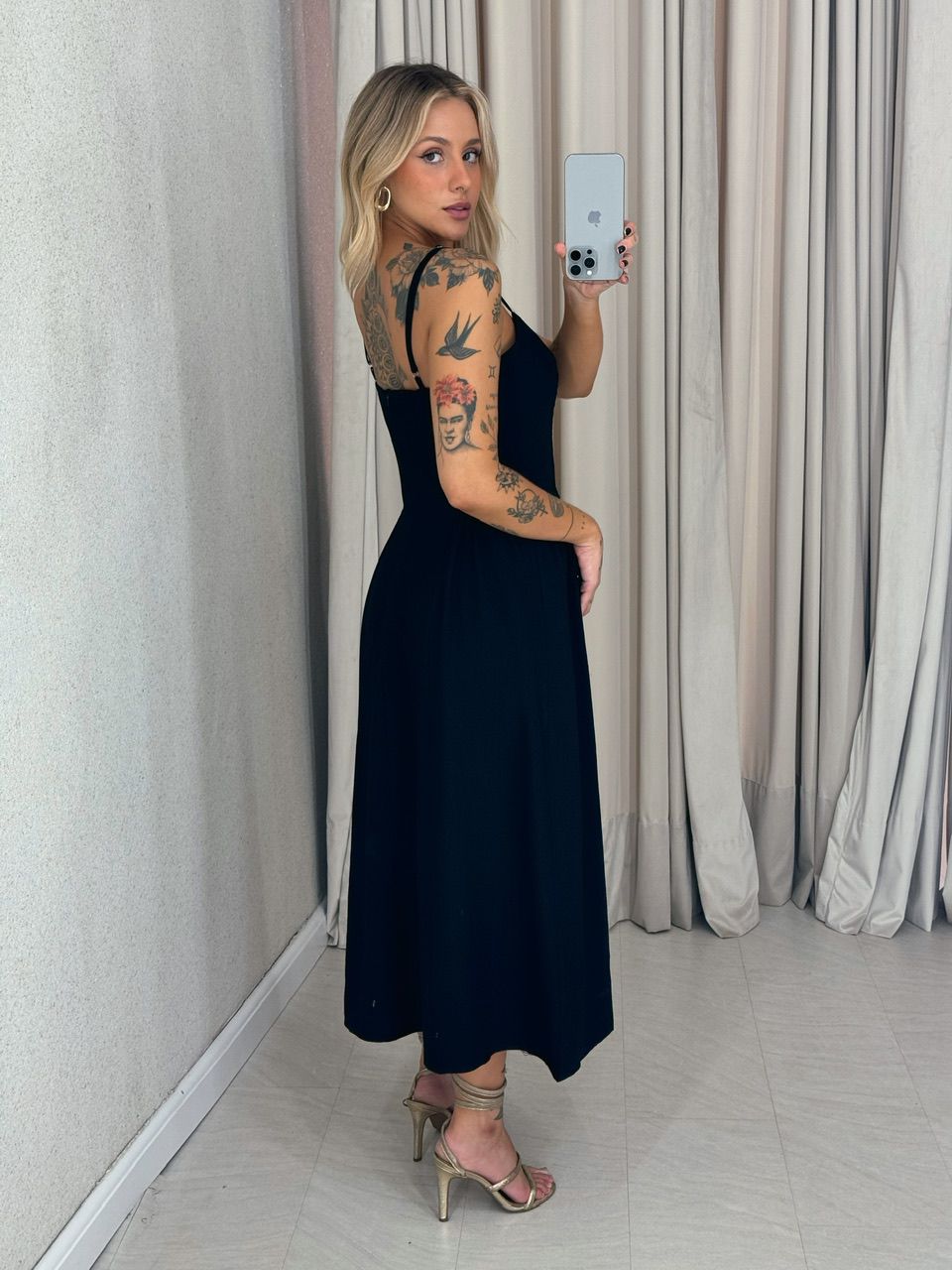 VESTIDO LIDIANE ALÇA preto