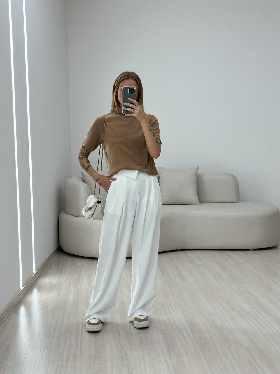BLUSA LÍVIA CANELADA MARROM