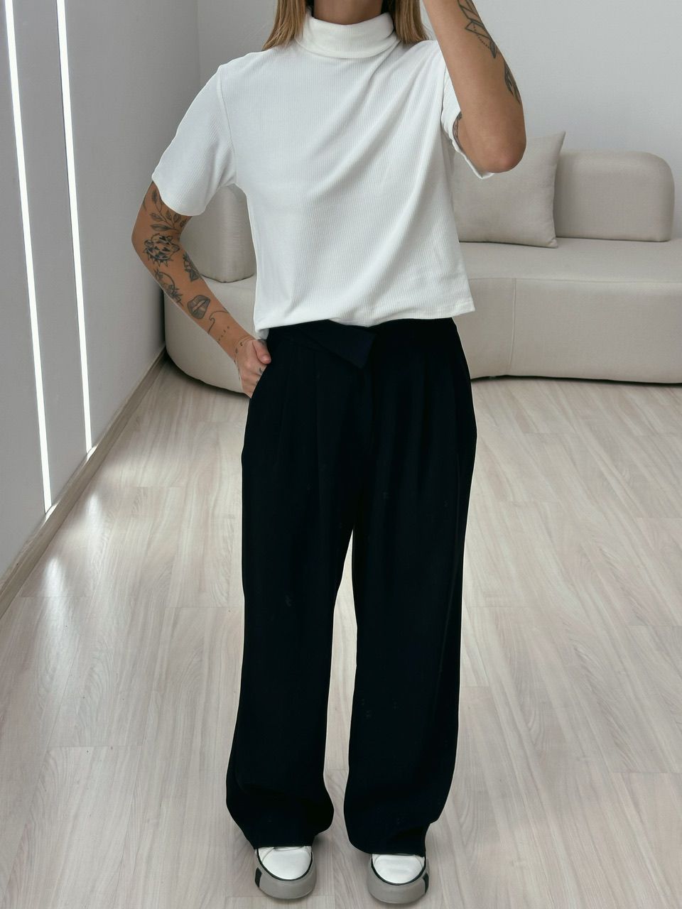 CALÇA ELISA PANTALONA PRETO
