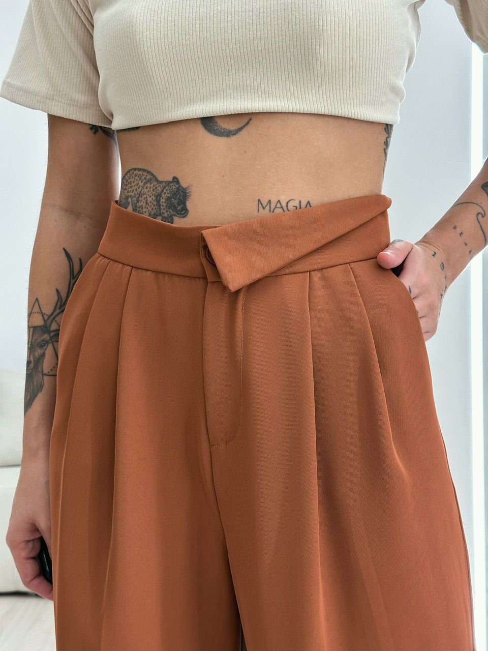 CALÇA ELISA PANTALONA TERRA 