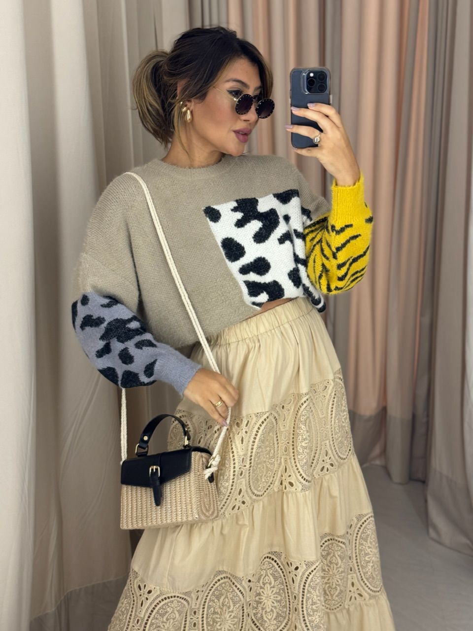 TRICOT ANIMAL PRINT NUDE