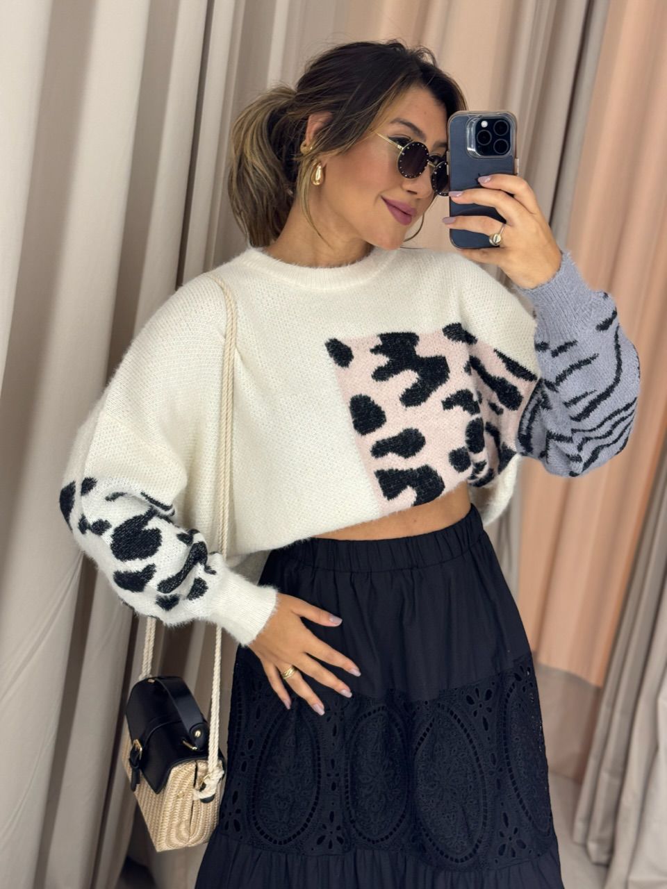 TRICOT ANIMAL PRINT OFF