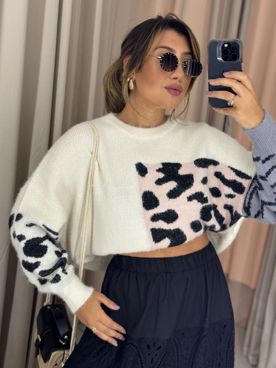 TRICOT ANIMAL PRINT OFF - 0049850048 - CAROLLA FERRARO