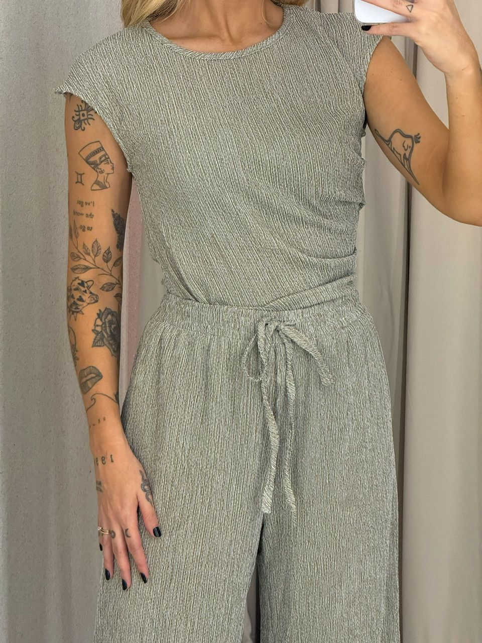 CONJUNTO ELIZABETH CALÇA VERDE