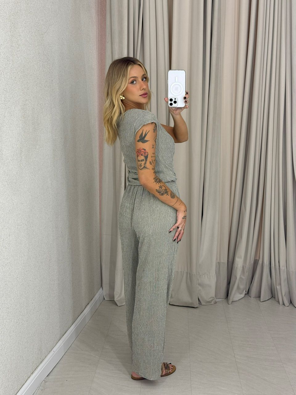 CONJUNTO ELIZABETH CALÇA VERDE