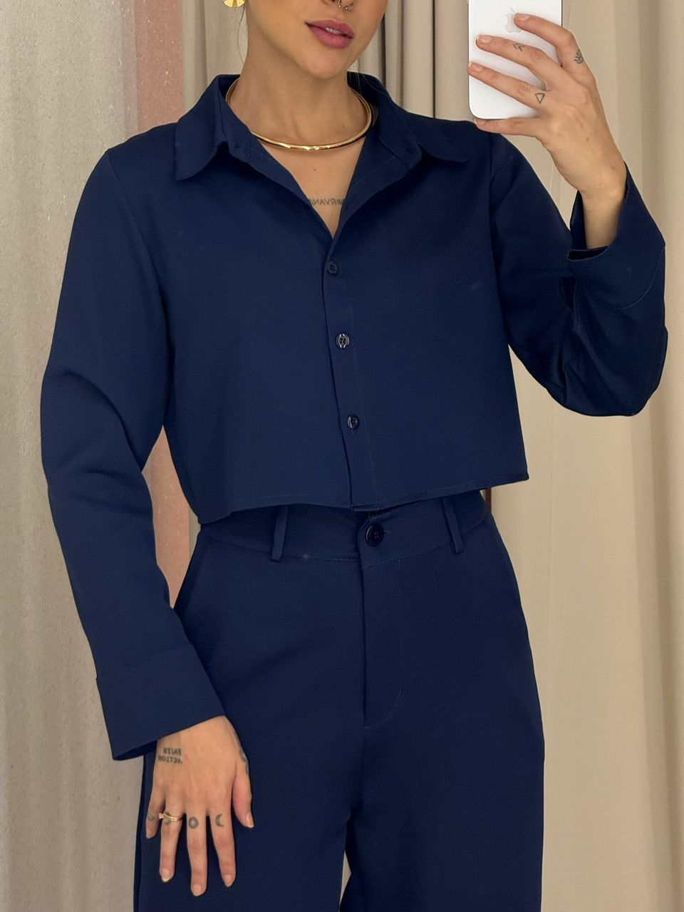CONJUNTO EUGÊNIA CALÇA MARINHO