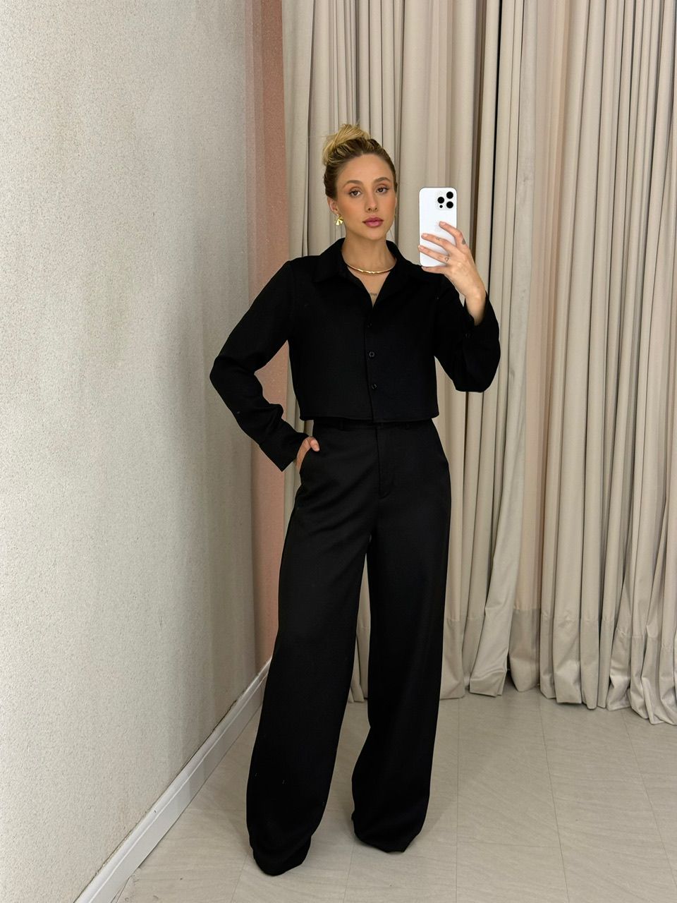 CONJUNTO EUGÊNIA CALÇA PRETO