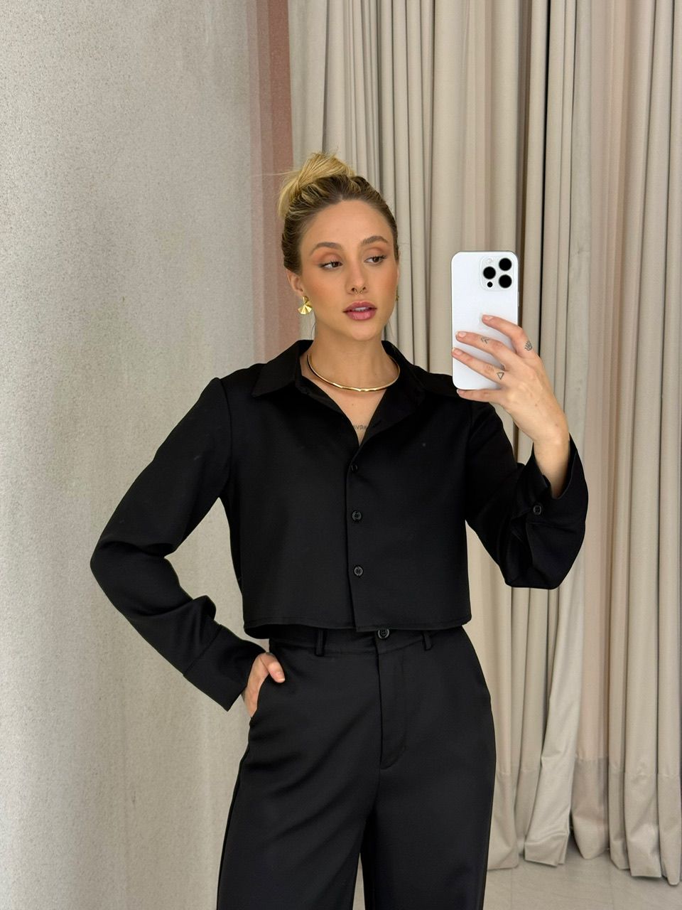 CONJUNTO EUGÊNIA CALÇA PRETO