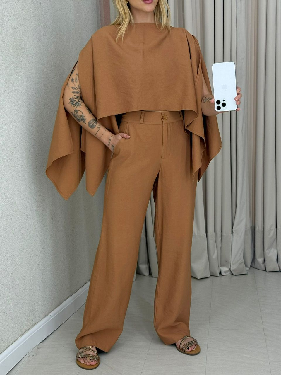 CONJUNTO FLAVIANA CAPA NUDE