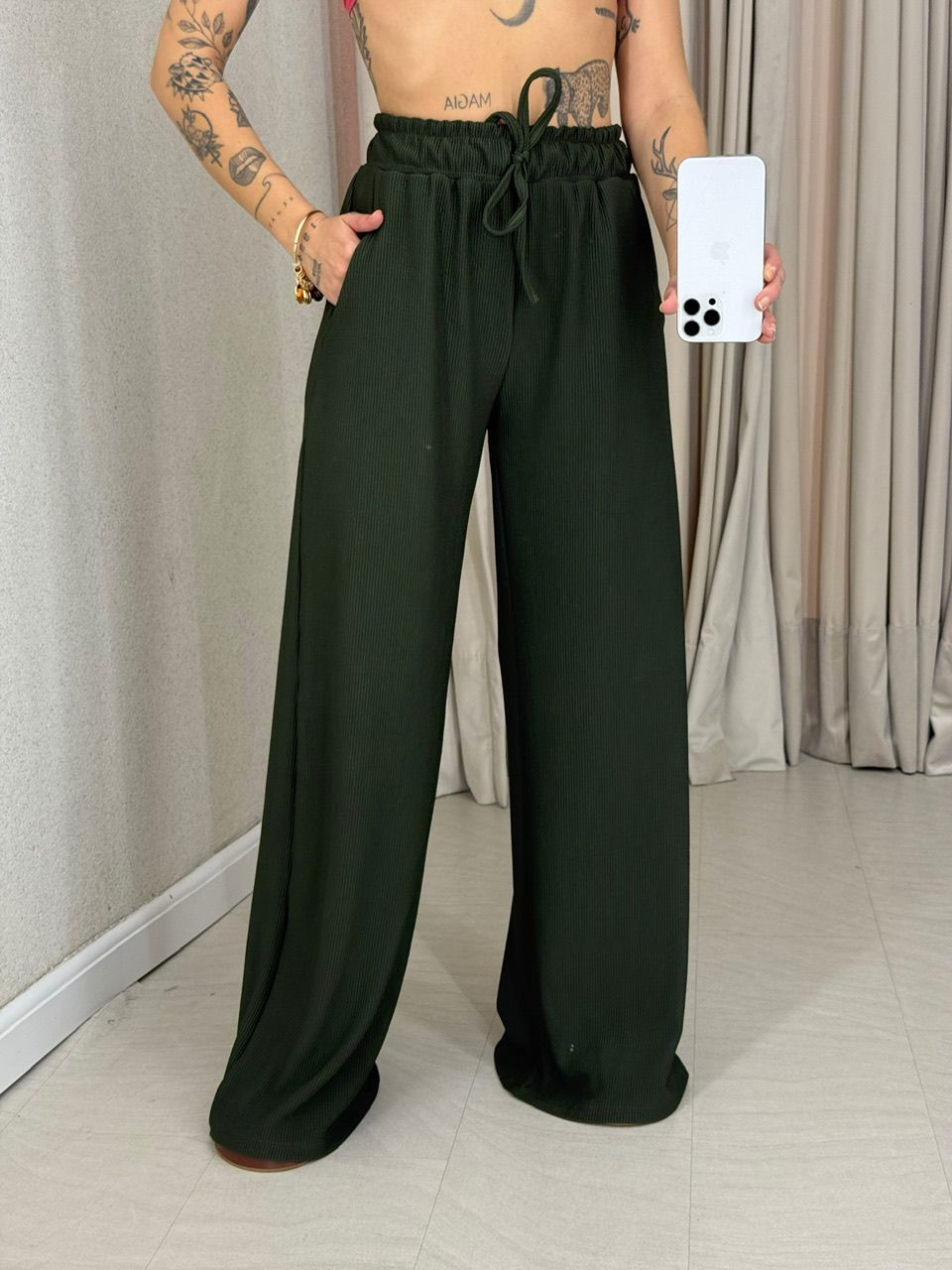 CONJUNTO IRENE BLUSA CALÇA verde