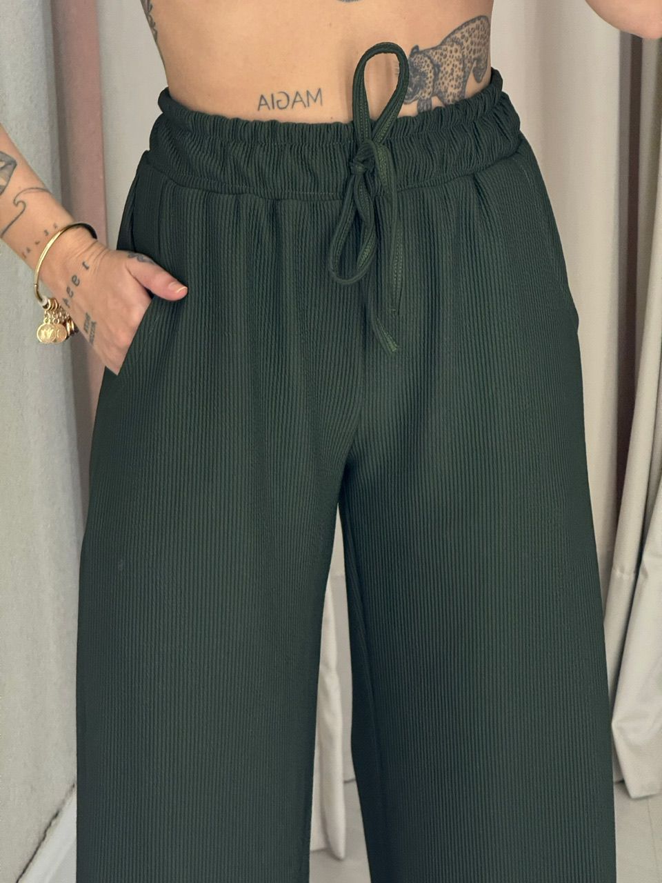 CONJUNTO IRENE BLUSA CALÇA verde